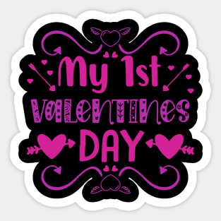 My 1st Valentines Day Sticker